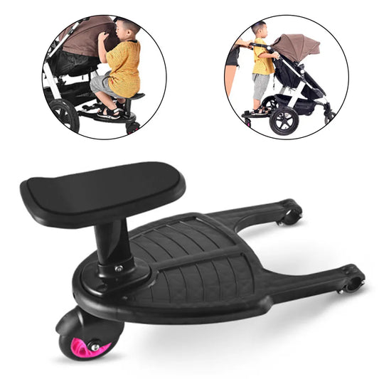 Fashion Children Stroller Pedal Adapter Second Child Auxiliary Trailer Twins Scooter Hitchhiker Kids Standing Plate with Seat
