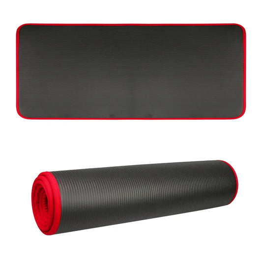 10MM Extra Thick 183cmX61cm Yoga Mats NRB Non-slip Exercise Mat Fitness Tasteless Pilates Workout Gym Mats with Bandage