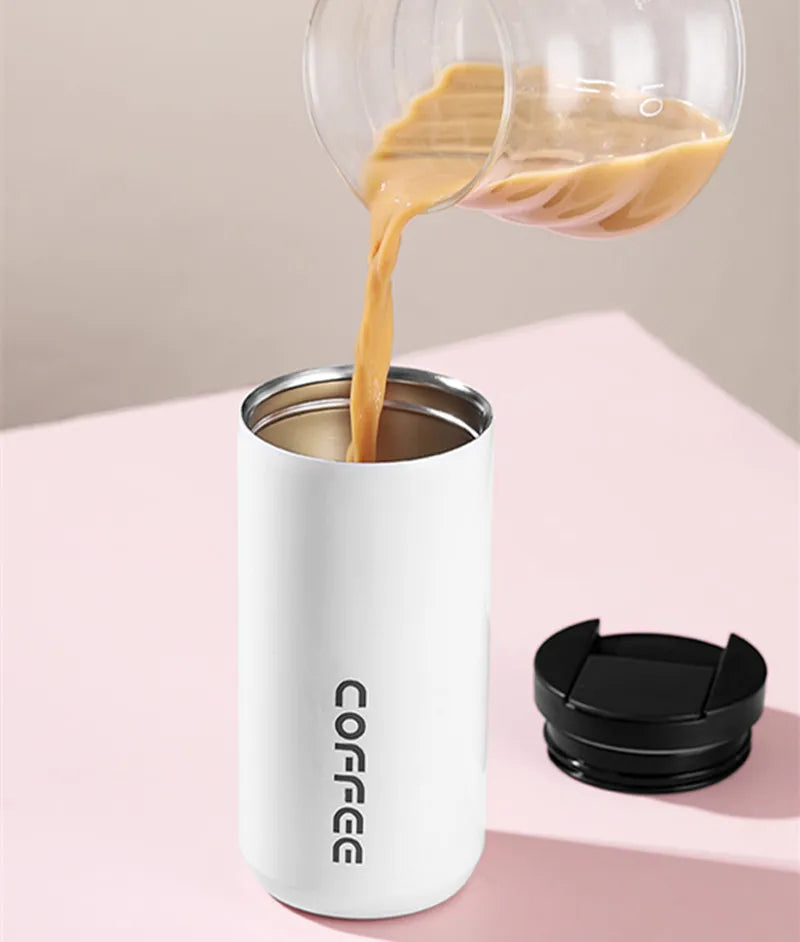 400ml Stainless Steel Thermal Coffee Mug 304 Thermos Mug Leak Proof Portable Travel Thermal Cup Water Bottle