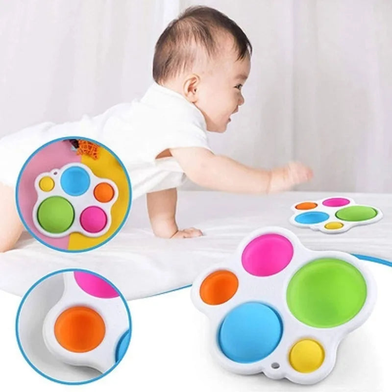 Infant Baby Toys Montessori Exercise Board Rattle Puzzle