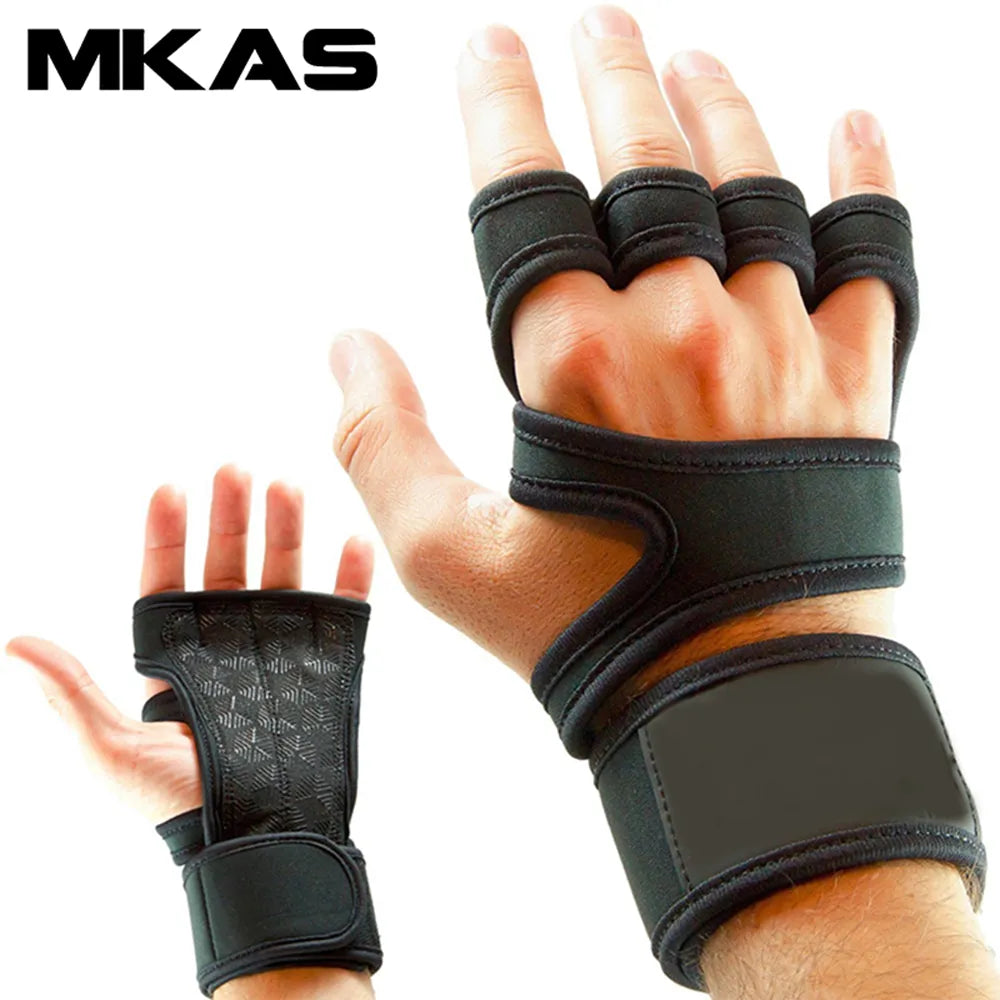 New 1 Pair Weight Lifting Training Gloves Women Men