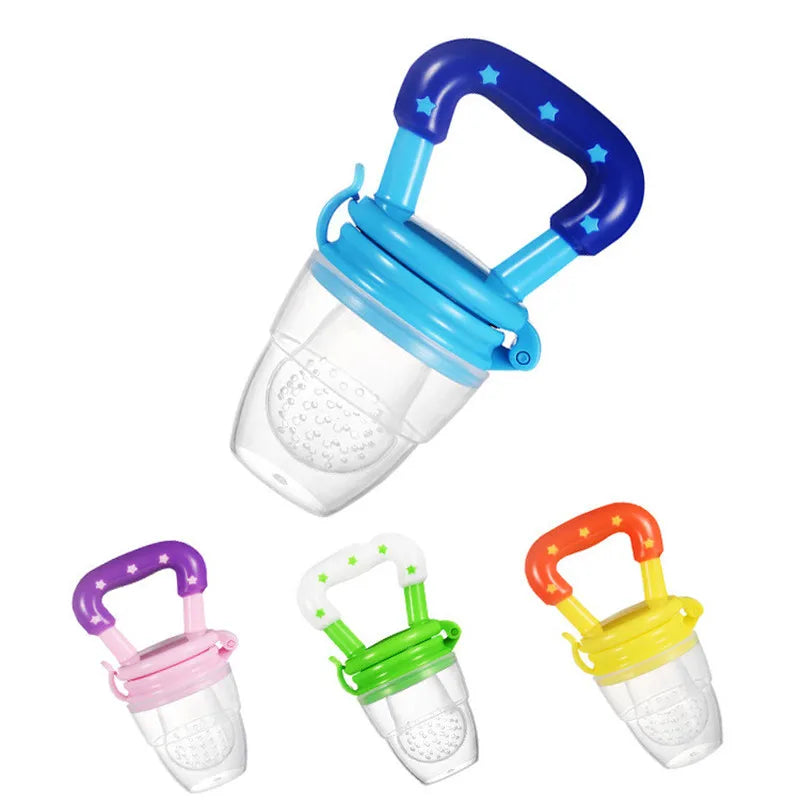 Baby Teether for Teeth Bebe Pacifier Fresh Food Feeder Babies accessories newborn Silicone Rice Cereal Fruit Bottle Squeeze