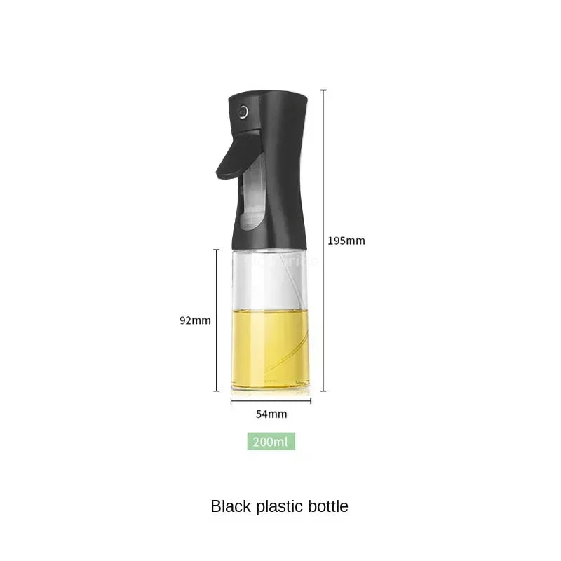 Press-type Oil Spray Bottle 200/300/500ML Kitchen Cooking Oil Sprayer Outdoor Barbecue Oil Spray Bottle Vinegar Soy Sauce