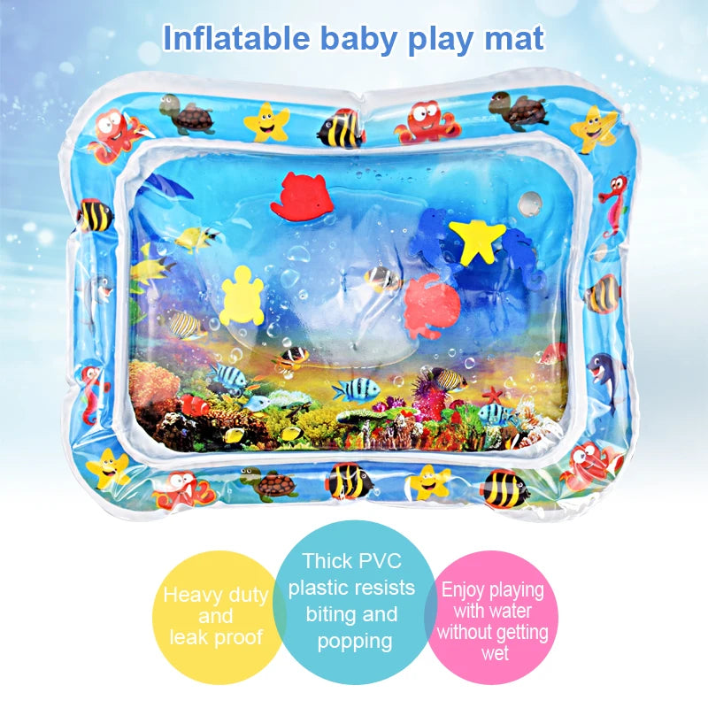 Creative Baby Water Mat Inflatable Patted Pad Cushion Infant Toddler Water Play Mat for Children Education Developing Baby Toys