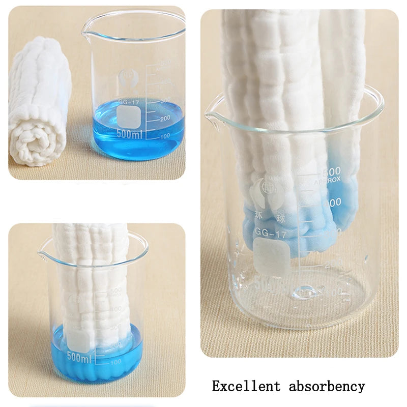 5PCS Baby Cotton Bath Towel 6-Layer Gauze Face Washcloth Squares Hand Wipe Newborn Bathing Feeding Kids Handkerchief