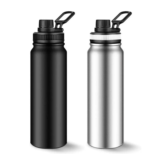Stainless Steel Sport Water Bottle 600ml/800ml Large Capacity Double Wall Vacuum Insulated Tumbler Portable Thermos Bottle