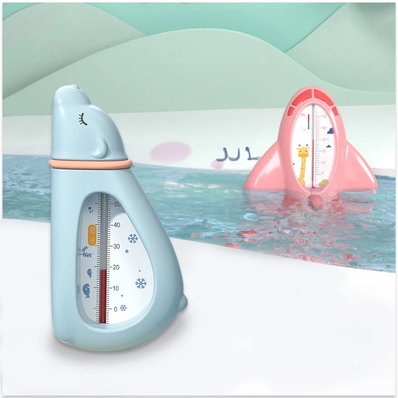 Aircraft Baby Bath Shower Water Thermometer Safe Temperature Sensor for Babies Floating Waterproof Shower Thermometer