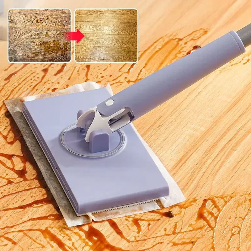 1-8PCS Household Cleaning Multifunctional Washcloth Mop Lazy Automatic Clip Cloth Flat Dusting Wipe Glass Flat Small Mop