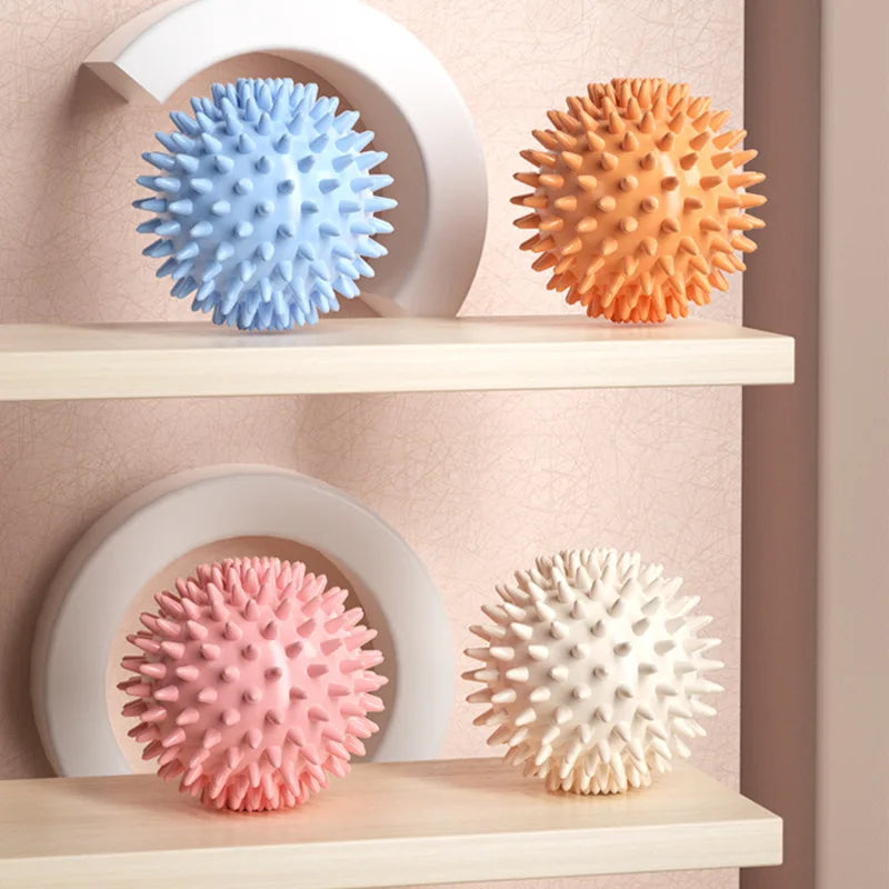 Durable PVC Spiky Massage Ball Trigger Point Sport Fitness Hand Foot Pain Relief Plantar Fasciitis Reliever Hedgehog Balls 6cm