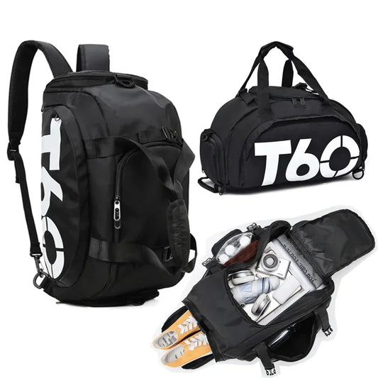 T60 Waterproof Gym Sports Bags Men Women molle Fitness Training Backpacks Multifunctional Travel/Luggage bolsa Shoulder Handbags