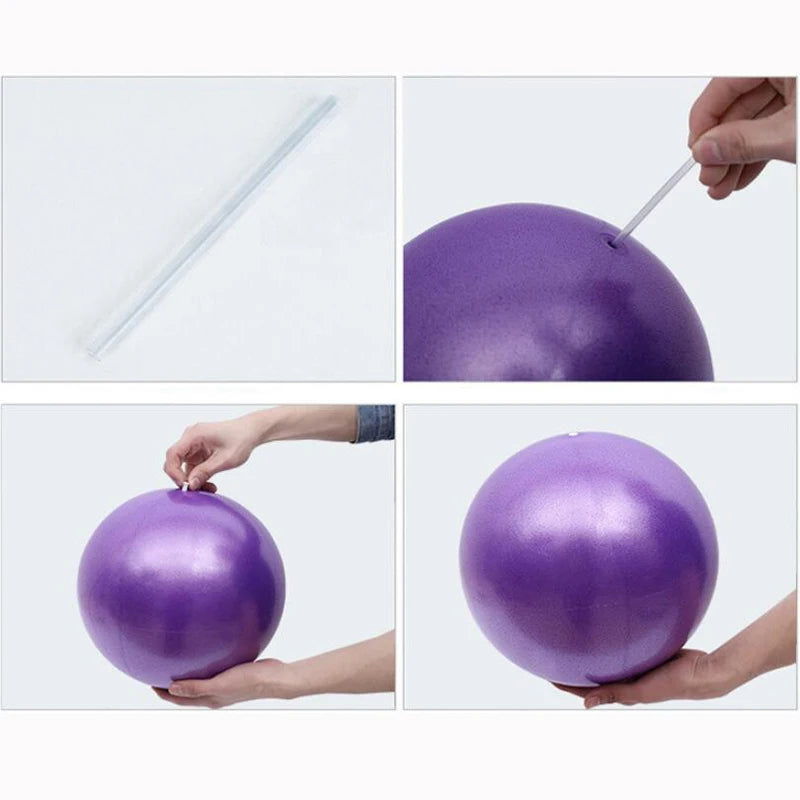 25cm Mini Yoga Ball Fitness Pilates Reduce Fat Ball Thick Explosion-proof PVC Non Slip Gym Home Training Workout Exercise Ball