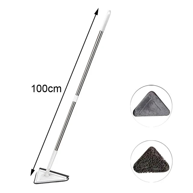 UNTIOR Telescopic Triangle Mop 360° Rotatable Spin Cleaning Mop Squeeze Wet and Dry Use Water Absorption Home Floor Tools