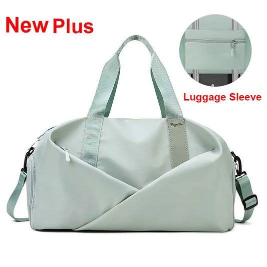 Women Sports Gym Bag Travel Dry Wet Bag Handbags Multifunction Swimming Tote Shoulder Weekend Fitness Duffle Yoga Shoes Daypack