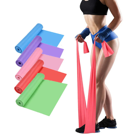 Yoga Sport Resistance Bands Pilates Training Fitness Exercise Home Gym Elastic Band Natural Rubber Latex Yoga Accessories