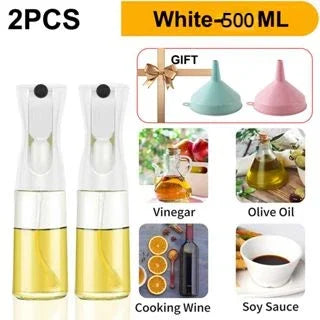 200/300/500 ML Oil Spray Pot Kitchen Household Edible Olive Oil Spray Bottle Atomized Misty Oil Tank Air Fryer Spray Bottle