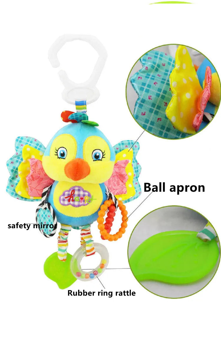 New Baby Animal Rattles Bed Stroller