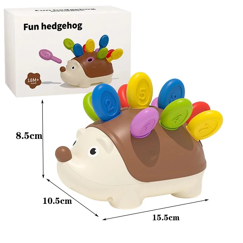 Montessori Baby Hedgehog Toys Concentration Training Education Toys Fine Motor Sensory Educational Toy for Kids Birthday Gifts