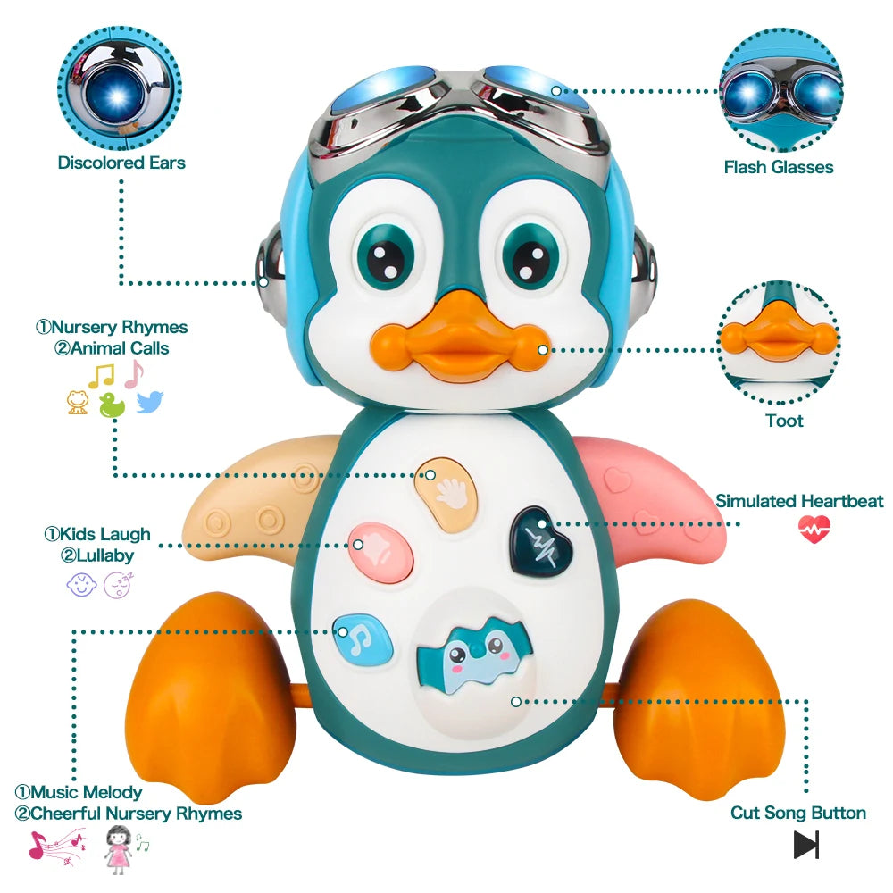 Baby Crawling Toys Musical Penguin