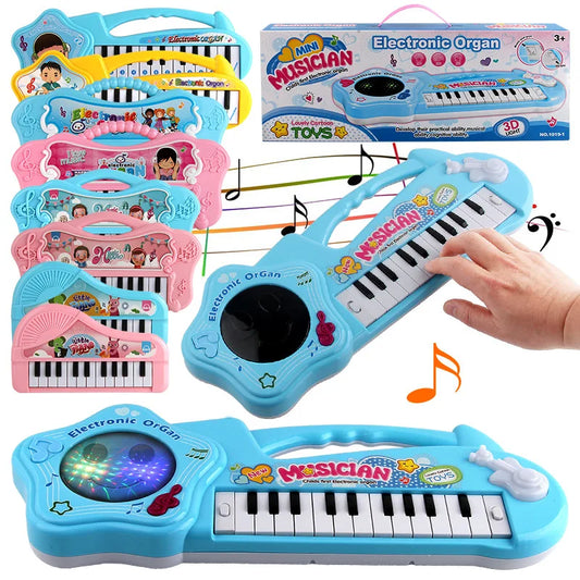 Piano Musical Toy Sound Keyborad Electic Flashing Music Instrument Developmental Early Educational Toys For Kids Children