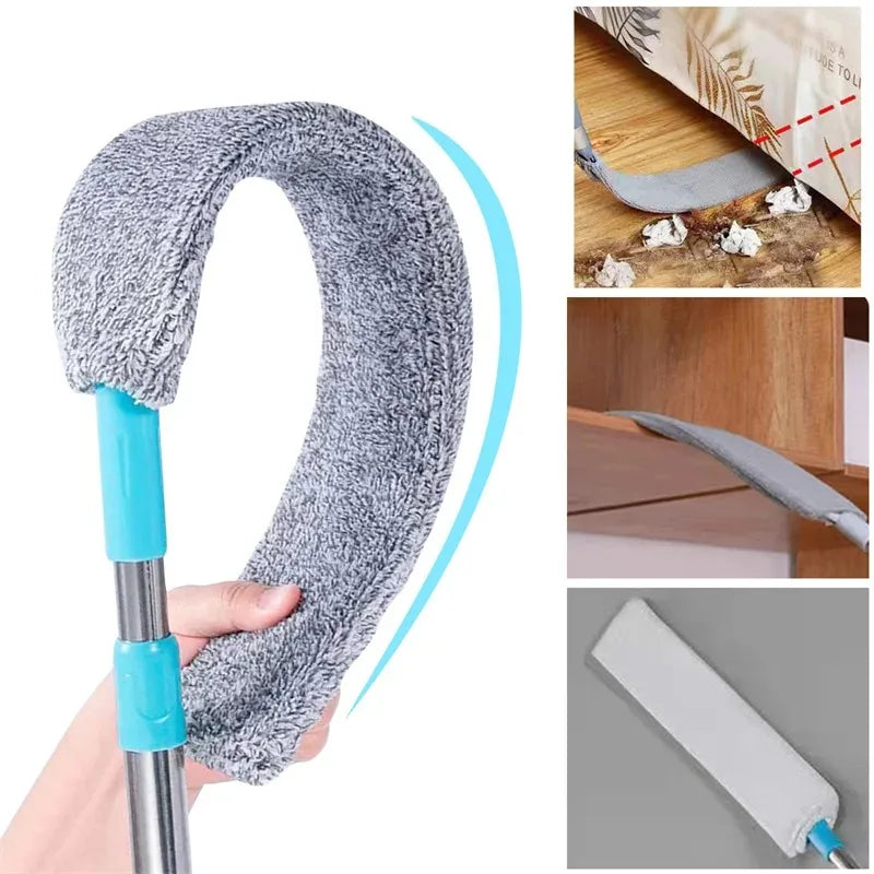 UNTIOR Long Handle Dust Mops Floor Ceiling Cleaning Mops Bed Bottom Dust Cleaner Sofa Dust Removal Brush Household Cleaning Tool