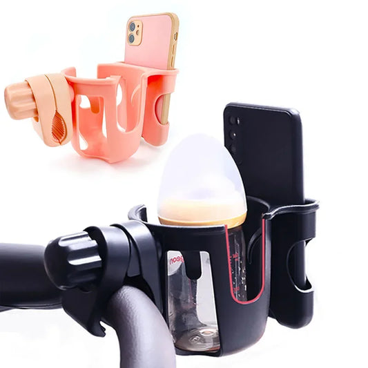 Baby Stroller Accessories Cup Mobile Phone Holder Children Tricycle Bicycle Cart Bottle Rack Milk Water Pushchair Carriage Buggy
