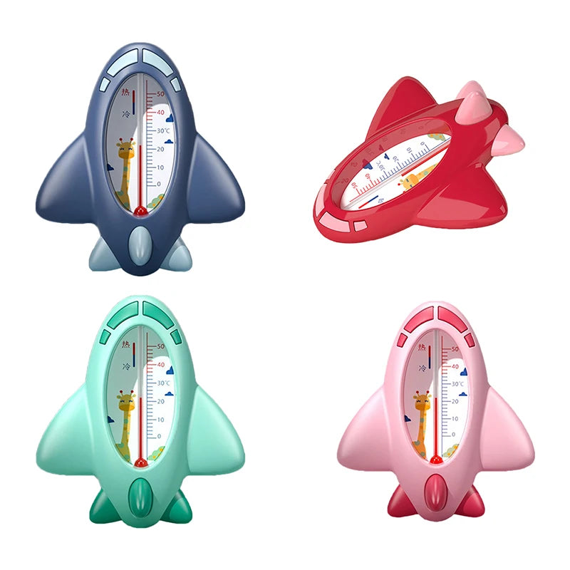 Aircraft Baby Bath Shower Water Thermometer Safe Temperature Sensor for Babies Floating Waterproof Shower Thermometer