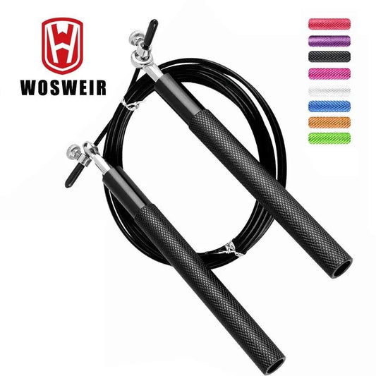 Crossfit Jump Rope Professional Speed Bearing Skipping for Fitness Workout Training Equipement MMA Boxing Home Exercise 