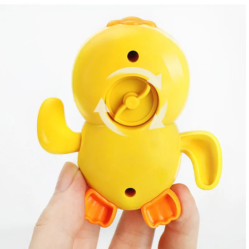 Baby bath toys for children water play small yellow duck swimming baby kids play with water duckling small turtle boys and girls