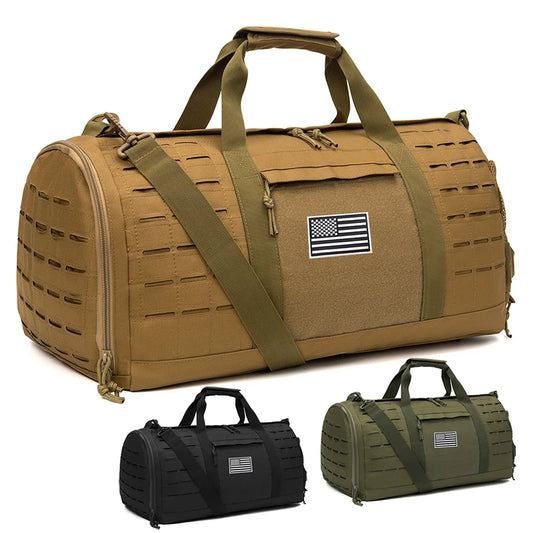 40L Sport Gym Bag Tactical Travel Duffle Bag For Men Military Fitness Training Bag With Shoe Basketball Weekender Bags