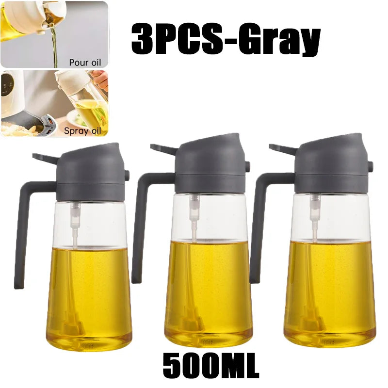 200/300/500ml Oil Spray Bottle BBQ Cooking Olive Oil Sprayer Kitchen Baking Oil Spray Empty Bottle Vinegar Bottle Dispenser