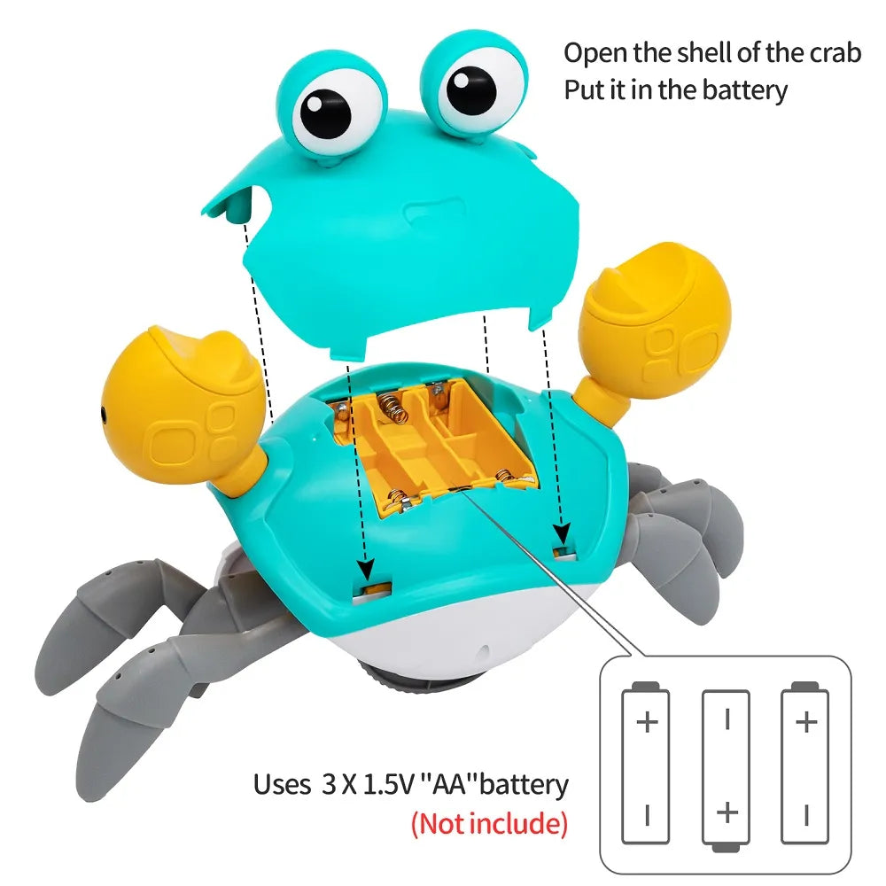 Interactive Crab Toy for Baby Crawling Crab
