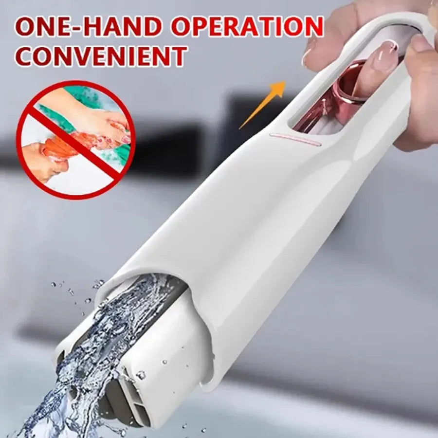 Folding Powerful Squeeze Mini Mop with Self-squeezing Floor Washing Desk Window Car Clean Tools