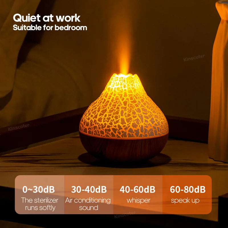 Volcano Humidifier Household Desktop Small Water Supplement Spray Air Humidification Usb Portable Night Light