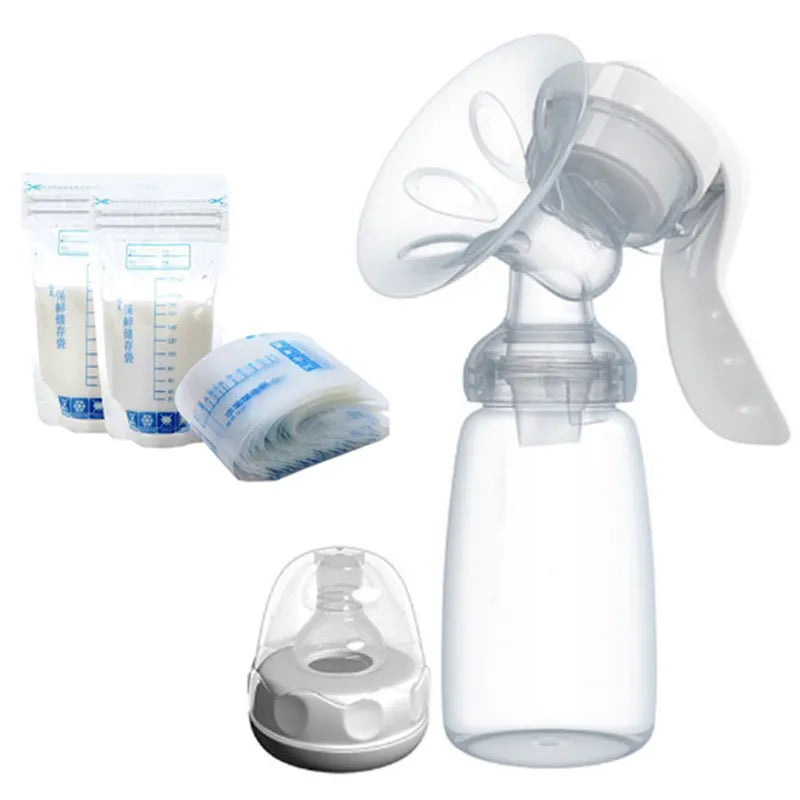 Hand-type Breast Pump Baby Milk Bottle Nipple With Sucking Function