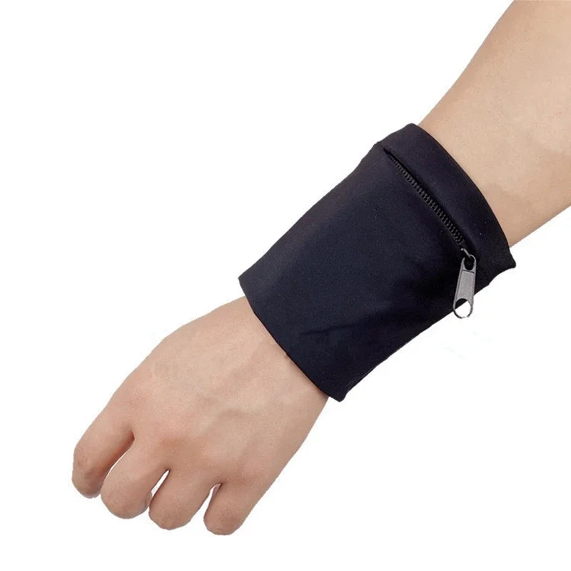 1PC Zipper Running Bags Lightweight Wrist Wallet Pouch for Phone Key Card Sweatband Gym Fitness Sports Cycling Wristband Arm Bag