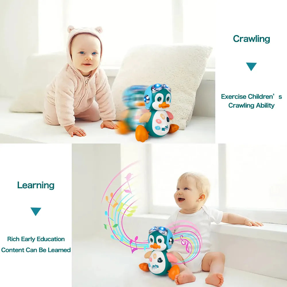 Baby Crawling Toys Musical Penguin