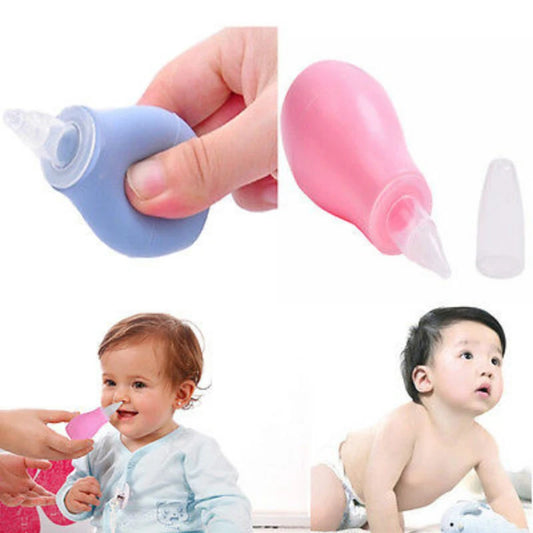 New Born Silicone Kids Safety Nose Cleaner Manual Snot Vacuum Suction Soft Children Nasal Aspirator Baby Care Accessory