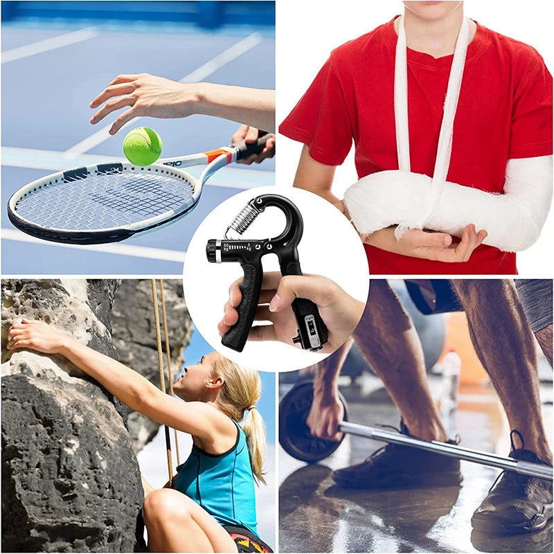 5-60Kg Heavy Gripper Fitness Hand Exerciser Grip Wrist Training Finger Pinch Expander Grip Ring Stress Relief Grip for Athletes