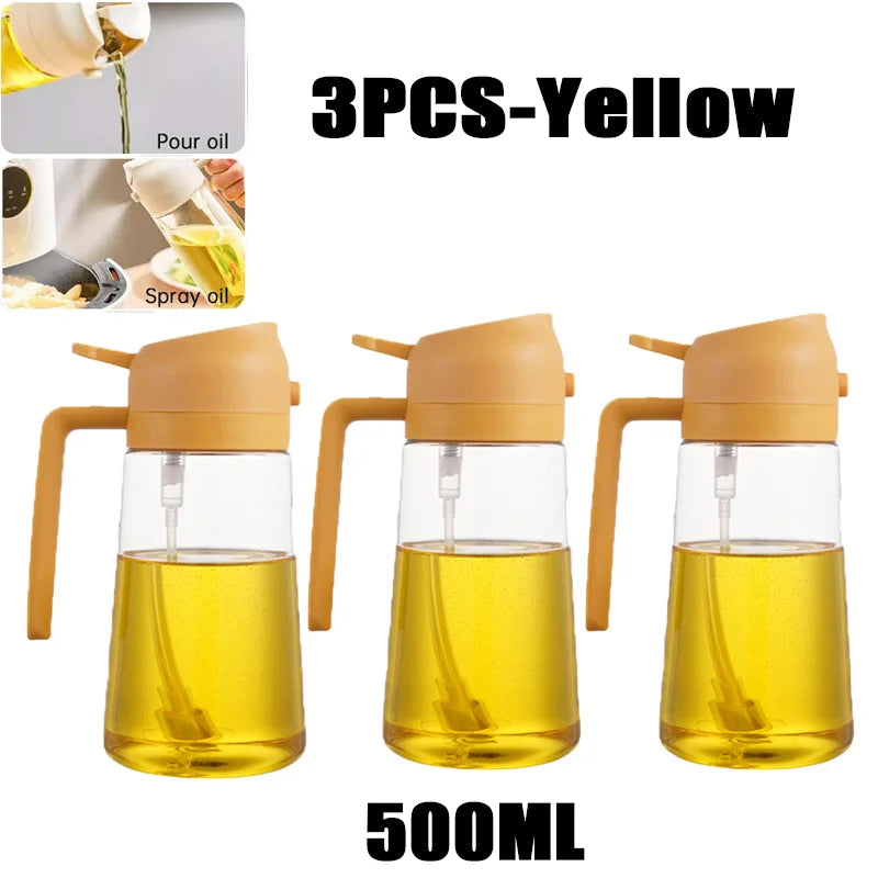 200/300/500ml Oil Spray Bottle BBQ Cooking Olive Oil Sprayer Kitchen Baking Oil Spray Empty Bottle Vinegar Bottle Dispenser