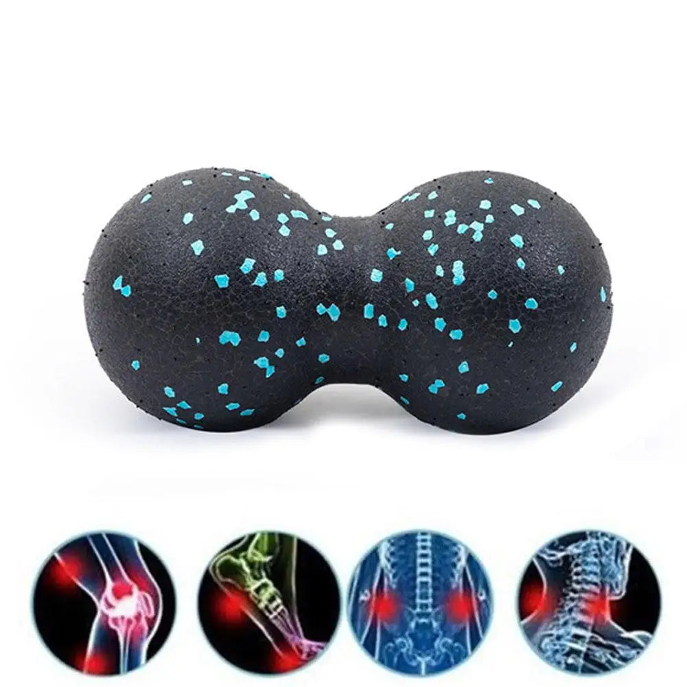 Yoga Massage Roller Ball Peanut Double Lacrosse Spiky Fasciitis Balls Back Ball For Plantar Relief Mobility Myofascial Pain