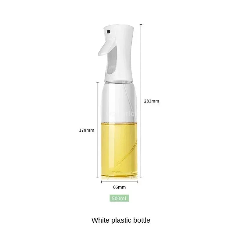 Press-type Oil Spray Bottle 200/300/500ML Kitchen Cooking Oil Sprayer Outdoor Barbecue Oil Spray Bottle Vinegar Soy Sauce