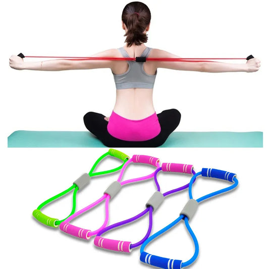 8-shaped Resistance Bands, Pull Rope,Chest Arm And Shoulder Stretch Bands Exercise Equipment For Home Workout, Strength Training