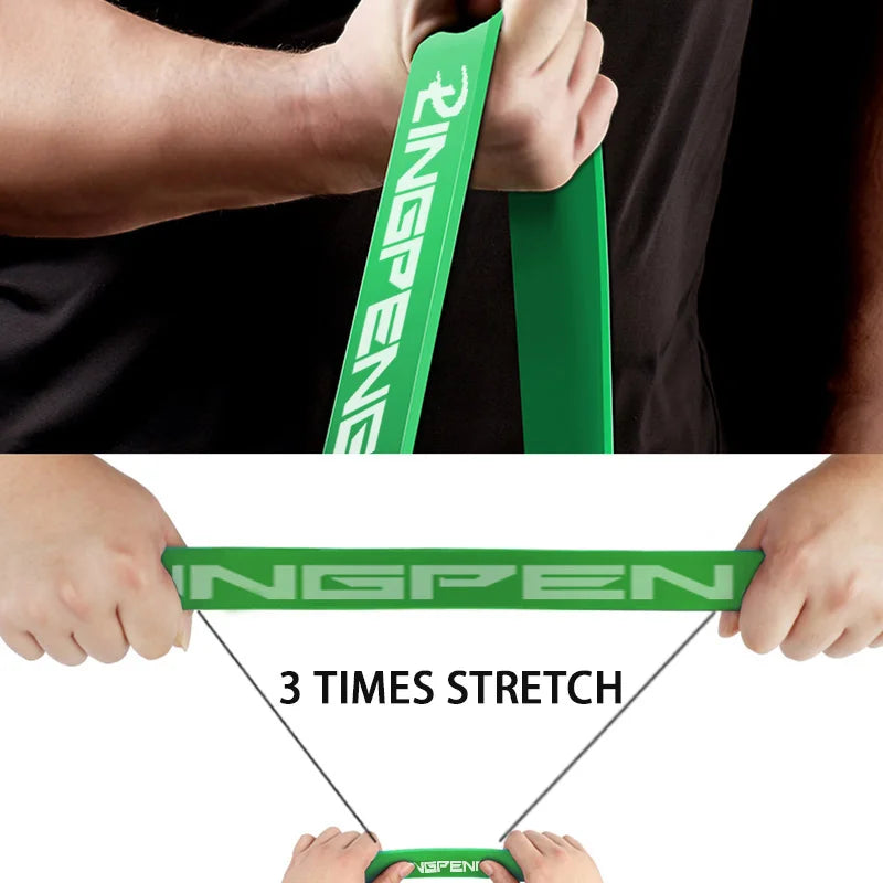 Durable Stretch Resistance Band Sports Expander Heavy Duty Pull Up Straps Powerlifting Loops for Training and Workout