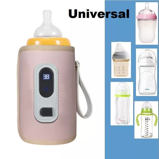 Universal Baby Milk Warmer Digital Display Baby Bag USB Nursing Bottle Heater Portable Baby Bottle Warmer Thermal Bag for Travel