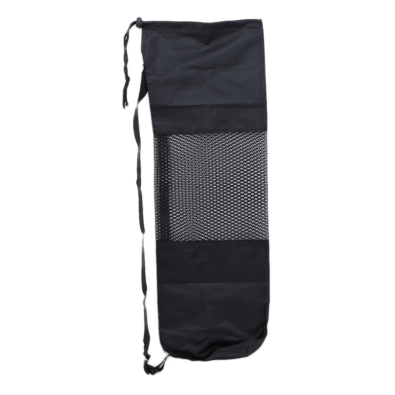 Convenience Black Yoga Backpack Yoga Mat Waterproof Backpack Carrier Mesh Adjustable Strap Sport Tool Gym Bags