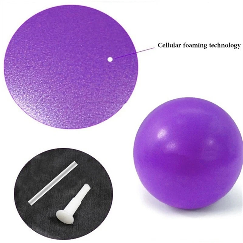25cm Inflatable Yoga Ball Exercise Fitness Pilates Ball Balance Gym Pump Yoga Training Ballon