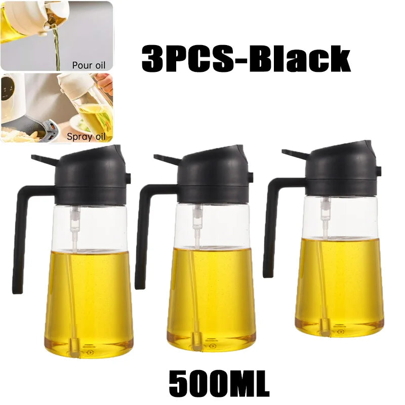 200/300/500ml Oil Spray Bottle BBQ Cooking Olive Oil Sprayer Kitchen Baking Oil Spray Empty Bottle Vinegar Bottle Dispenser