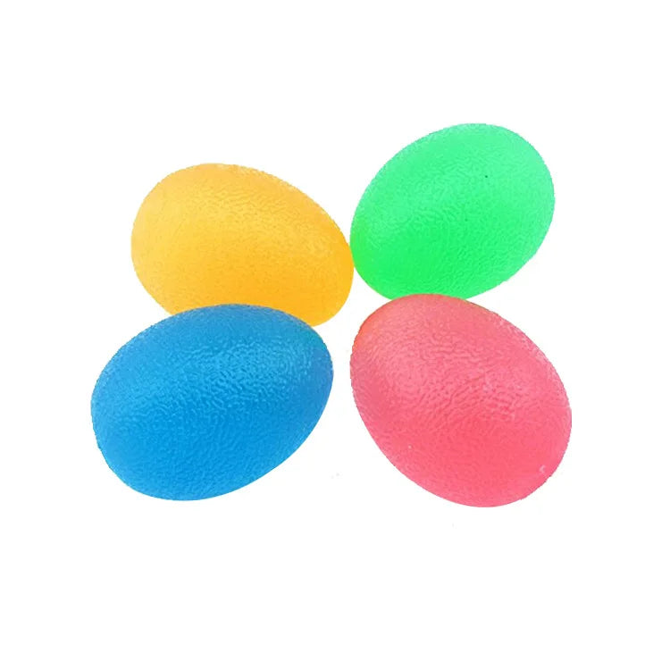 Silicone Hand Grip Ball Egg Men Women Gym Fitness Finger Heavy Exerciser Strength Muscle Recovery Gripper Trainer