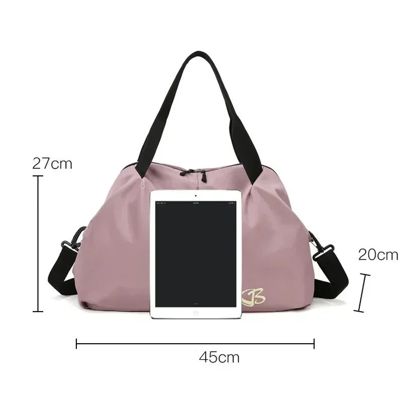 Large Capacity Yoga Gym Bag Waterproof  Women Swimming Outdoor Sports Bags Multifunction Hand Travel Duffle Weekend Package Bag