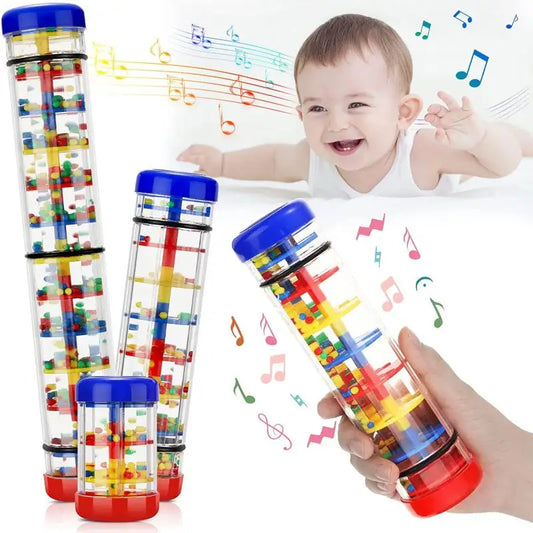 Baby Toys 6 12 Months Developmental Sensory Rain Stick Shaker Rattle Rainmaker Baby Toy Rainstick Musical Instrument for Babies